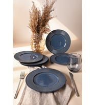 Keramika Lapis Myra Pasta Tabağı 22 Cm 6 Adet Q08