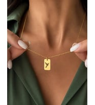 Kişiye Özel 925 Ayar Gümüş İstediğin Şık Kuş Model Kolye (Gold)