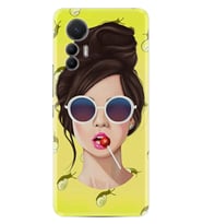 Xiaomi 12 Lite Kılıf Resimli Desenli Baskılı Silikon Lollipop Woman 1416