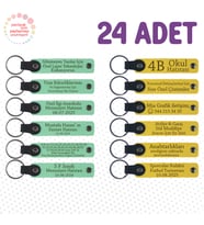 Yeşil & Sarı, Düğün Misafirlerine Değer Katan Hediye, 24’lü Set, Kişiselleştirilebilir Hediyelik