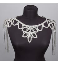 Swarovski Omuz Kolyesi (Gümüş)