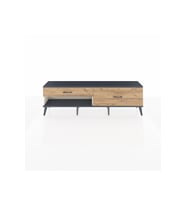 Arges TV Ünitesi 2 Çekmeceli  176x30x51 Aytaşı-Antrasit/Çam