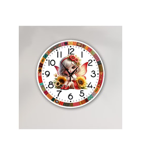 bilge Tasarım Çocuk Odası Duvar Saati 30 x 30 CM (Karışık)