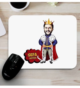 Kral Karikatürlü Mouse Pad