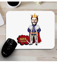 Kral Karikatürlü Mouse Pad