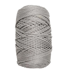 Angel Çanta Aksesuar Simli Polyester Makrome Gri Renk 200 gr