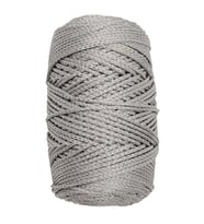 Angel Çanta Aksesuar Simli Polyester Makrome Gri Renk 200 gr
