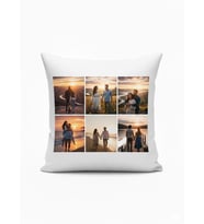 Kişiye özel 6 fotoğraflı yastık 40x40