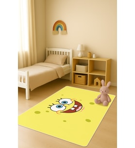 Modern Dijital Baskı Kaymaz Taban Çocuk ve Genç Odası Halısı H0469