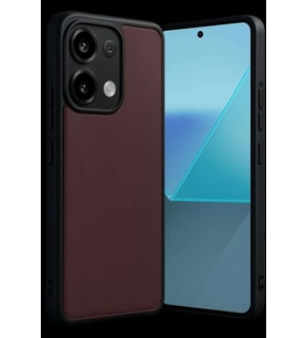 Redmi Note 13 4G Kılıf Aras Deri Kapak - Bordo