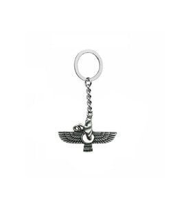 Antik Tasarımlı Faravahar Anahtarlık – Unisex Manevi ve Otantik Sembol Tasarım