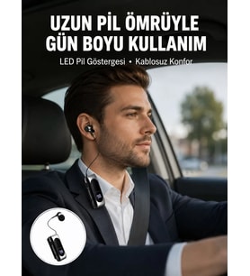 Northcity Klipsli Kablosuz Kulaklık – Bluetooth 5.2, Dijital Ekran ve Titreşimli Uyarı ile Yüksek Performans