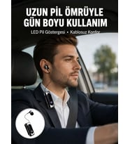 Northcity Klipsli Kablosuz Kulaklık – Bluetooth 5.2, Dijital Ekran ve Titreşimli Uyarı ile Yüksek Performans