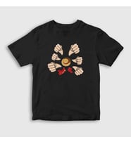Presmono Unisex Çocuk Siyah Gatling Anime One Piece T-Shirt 135322tt