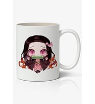Demon Slayer Nezuko Kamado Anime Temalı Beyaz Kupa Bardak Sevgiliye Arkadaşa Hediye