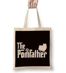 Pomfather Pomeranian Pom Pommy German Spitz Poland Toy Dog Bez Çanta Uzun Saplı