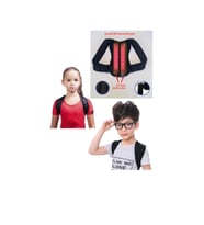 Unisex Çocuk Dik Duruş Korsesi Medikal Ortopedik Balenli Korse Posturex Bel Sırt Kambur Korsesi (Siyah)