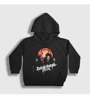 Presmono Unisex Çocuk Siyah Scream Tokio Hotel Kapüşonlu Sweatshirt 444401tt