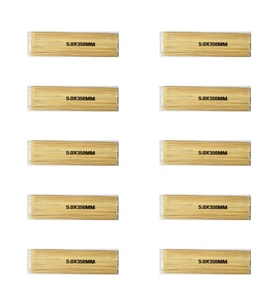 Ahşap Bambu Sivri Uçlu Patates Kızartma Çubuğu Çöp Şiş - Boy:35 Cm./En:5 mm. -100 Adetlik 10 Paket