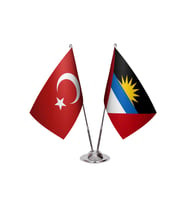 Antiqua&Barbuda İkili Masa Bayrağı