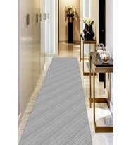 Gri Kaymaz Modern Kesme Rulo Özel Ölçülü Yolluk AR1196