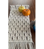 Makrome Runner & Elyapımı Masa Örtüsü & Sehpa Örtüsü & Rustik & Bohem