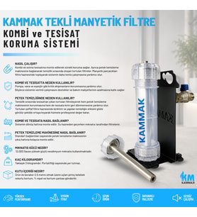 Kammak Tekli Manyetik Filtre