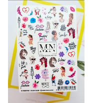 Nail Art Slider Stiker – Botanik Premium W146