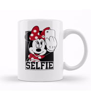 Miki Mouse Minnie Tirando Selfie Kupa Bardak Porselen