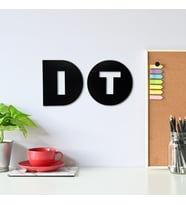 Ahşap Duvar Dekoru Do It Yazılı 40x25 cm Siyah Motive Edici Ofis Çalışma Odası Modern Tasarım (A.Siyah)