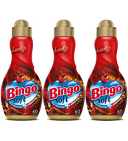 Bingo Soft Çamaşır Yumuşatıcı Konsantre 1440ML Lovely (3 Lü Set)
