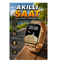 Türkçe Destekli AMOLED Akıllı Saat Suya Dayanıklı Bluetooth Aramalı Spor Takipli