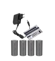 4 Adet Orion LiFePO4 Pil ve 4S 80 Amper BMS. ve 15V 1A Adaptör