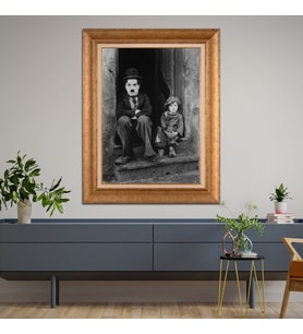 Altın Varaklı Paspartulu Çerçeveli Tablo a1099