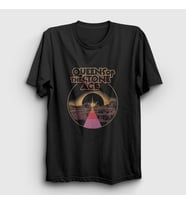 Presmono Unisex Siyah Warp Planet Queens Of The Stone Age T-Shirt 450471tt