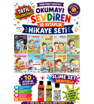 2.Sınıf Öğretmen Tavsiyeli Okumayı Sevdiren 32 Sayfa 10 Kitaplık Hikaye Seti-6 (Slime Set Hediyeli)