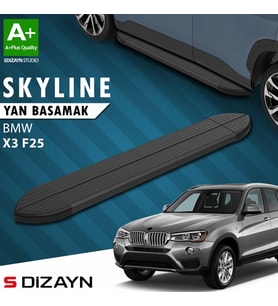 S-Dizayn Bmw X3 F25 Skyline Siyah Yan Basamak 193 Cm 2010-2017 A+ Kalite