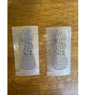 2 Lİ 7X3 CM ÜTÜ İLE YAPIŞAN LOL BEBEEK ANANAS KEDİ TRANSFER BASKI APLİKE ARMA TİŞÖRT ÇOCUK BASKI