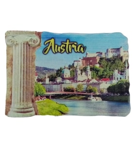 Avusturya Temalı Sütun Magnet (Karışık)