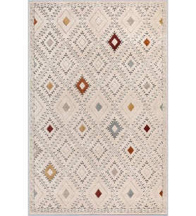 Eliana Home Baskılı, Yıkanabilir Kaymaz Taban Salon Halısı LNA1013 100x150 cm (Bej)