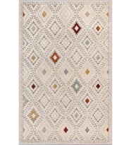 Eliana Home Baskılı, Yıkanabilir Kaymaz Taban Salon Halısı LNA1013 100x150 cm (Bej)