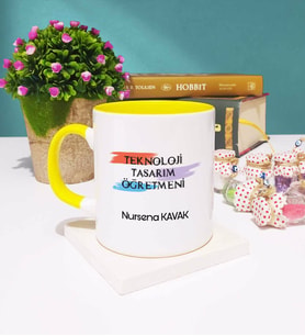 Teknoloji Tasarım Öğretmeni Kupa Bardak Sarı