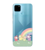 Realme C21Y/C25Y Uyumlu Teletubbies Desenli Şeffaf Telefon Kılıfı