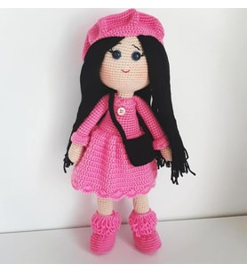 Sevimli İpek Bebek Amigurumi Organik Oyuncak
