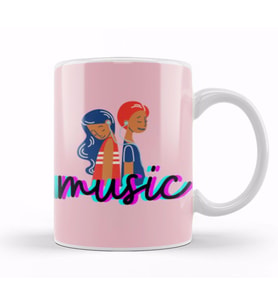 Music Kupa Bardak Porselen
