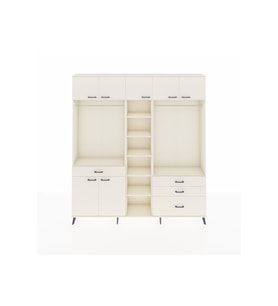 Arges Gardrop 11 Raflı 4 Çekmeceli 2 Askılı 220x30x243 Aytaşı-Aytaşı