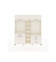 Arges Gardrop 11 Raflı 4 Çekmeceli 2 Askılı 220x30x243 Aytaşı-Aytaşı