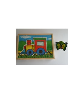 Ahşap Araçlar Puzzle - 24 Parça 4 lü