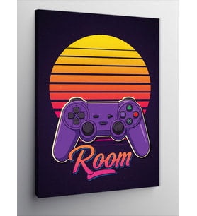 Kanvas Tablo Retro Oyun Konsolu Posteri