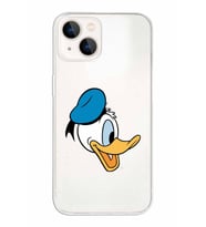 Apple iPhone 13 Mini Uyumlu Kapak Donald Duck Tasarımlı Şeffaf Silikon Kılıf